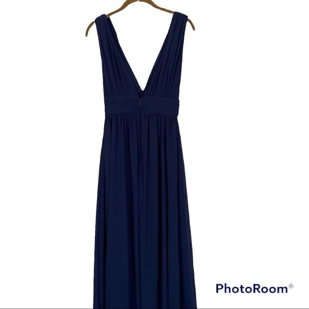 Lulu's Navy Blue Maxi Dress - Picture 3 of 4